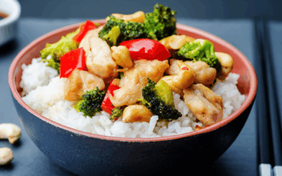 Asiatische Hühnchen-Brokkoli Pfanne