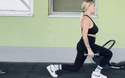 Trainingsübung Ausfallschritte mit Kurzhanteln