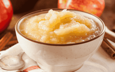 Porridge mit Apfelmus