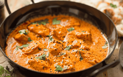 Rotes Curry mit Huhn